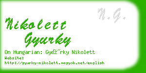 nikolett gyurky business card